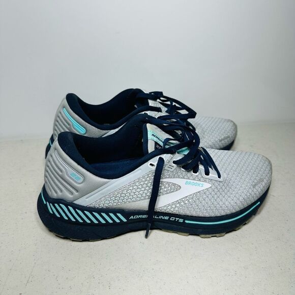 Brooks Adrenaline GTS 22 Low Grey/Peacoat 9,5B - Picture 2 of 8